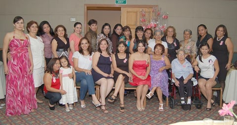 18082012 LUISA  Yolanda Woo MuÃ±oz y las invitadas a su recepciÃ³n prenupcial.