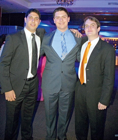 Fadi Abularage, Alfredo Murra y Alonso Valles.