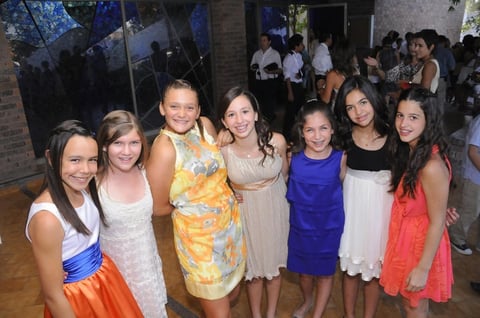Mariana, Chabela, Marcela, Luisa, Regina, Ana Paula e Isabel.