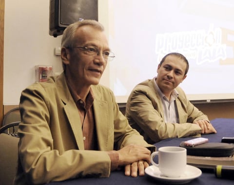 19082012 LUIS REY  Delgado y Rubén López Luna anunciaron la convocatoria dirigida a jóvenes estudiantes, para integrarse a la Quinta Generación Proyección Universitarios Lala.