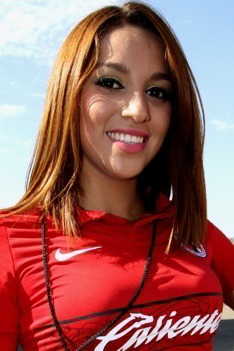 Desde Tijuana, la señorita de la linda sonrisa apoya a los Xolos. (Jam Media)