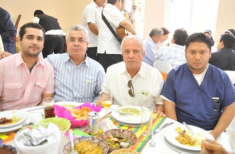 25082012 HOMERO  Camargo Jr., Pablo Camargo, Homero Camargo y Mauricio ChÃ¡vez.