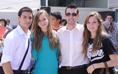 30082012 CARLOS  Ibarra, Tony Jaidar, Juan Carlos Félix y Claudia Jaidar.