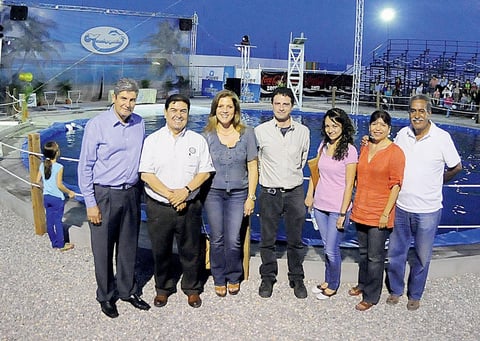 02092012 MANUEL  Romero, Guillermo Contreras, Paulette de Romero, Claudio David Martínez, Selene Vera, Chepis de Pérez y Raúl Pérez.