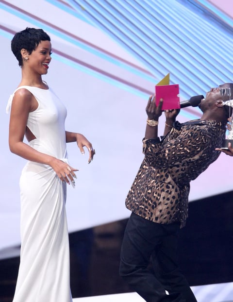 El trofeo al mejor vídeo del año fue a la artista de Barbados por el tema "We Found Love".