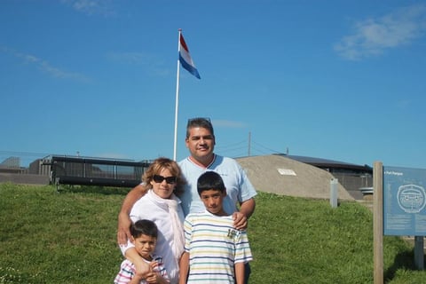 Familia Machuca Hermosillo, isla de Pampus en Holanda.