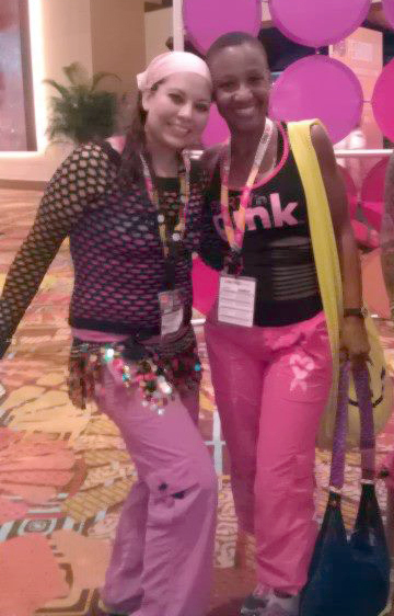 Lagunera Paola Limones Strickland en la convención de zumba efectuada en Orlando Florida en USA.