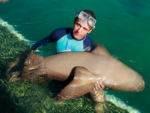 M.V.Z .Jorge Alberto Aguilar en Dolphins Discovery, Cancún.