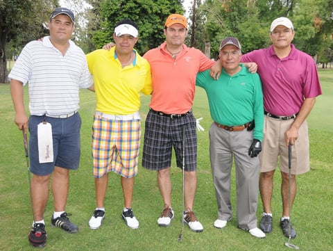 17092012 MARIO  Handam, Vicente Ríos, Camilo Mexen, Juan Morales y Luis Lozano.