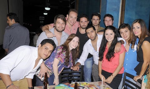 17092012 INAUGURACIóN . Alex, Luis, Jéssica, Pepe, Uriel, Jorge, Chava, Fer,  Christian, Ricky y Priscila.