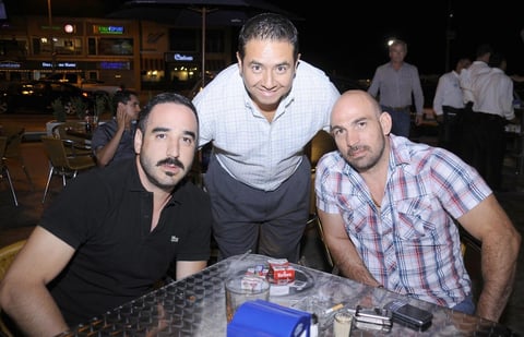 23092012 ALEJANDRO  Ortiz, Cara de Santiago y Omar Nohra.