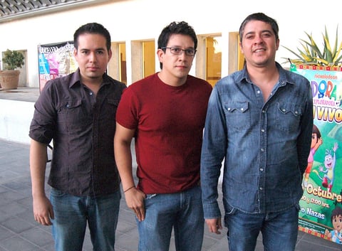 23092012 PUESTA EN ESCENA.  Marco, Alejandro e Iván.