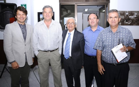 01102012 JAVIER  Ramos, Fernando Llama, José Rubén Sámano, Luis Arturo Dávila y Gerardo Salcido.