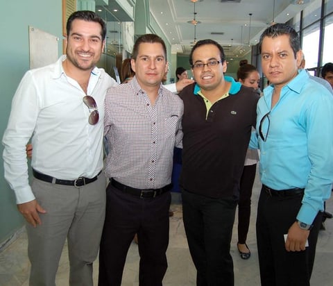07102012 GERMáN  Aguirre, Héctor Cantú, Miguel Jiménez y Armando Martínez.