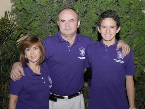 08102012 MóNICA  Santibañez de Rivera, Héctor Rivera Valdés y Héctor Rivera Santibañez.