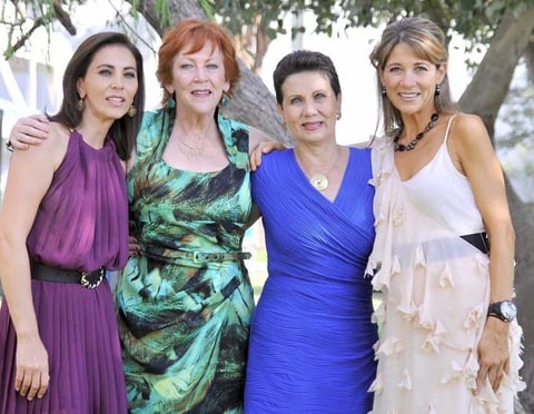 Las primas Rosa Angélica, Luzma, Rosy y Lucero.