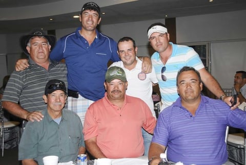 19102012 AMIGOS.  José Fernando Tijerina, Raúl revuelta Ortiz, José Raúl Rivera, Eduardo Flores Graham, David Villalobos y Roberto Dávila.