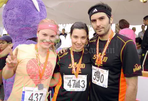 Regina Ortiz, Andrea Salazar y Alberto Piña.