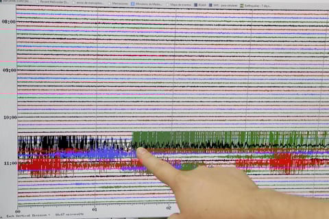 El sismo de 7.4 grados ocurrió a las 10:35 am, en medio de la jornada de trabajo.