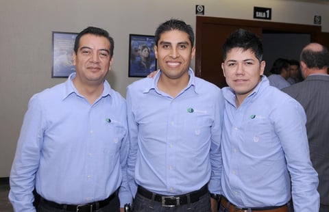 08112012 SERGIO  Frutos, Horacio Coronado y Emanuel Méndez.