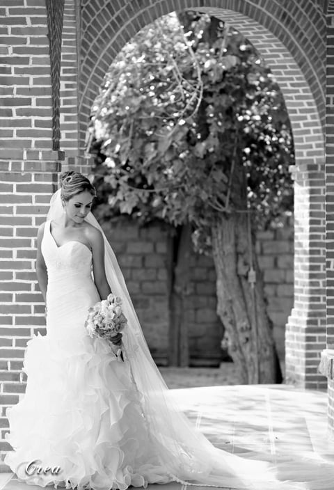 SRITA. GLORIA CRISTINA Morán Meraz el día de su boda con Gerardo de Jesús Estrada Hernández.- CREA Fotografía