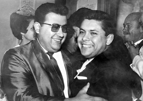 MANUEL Landeros Dávila y Benjamín Lastra Durán en el año de 1968.