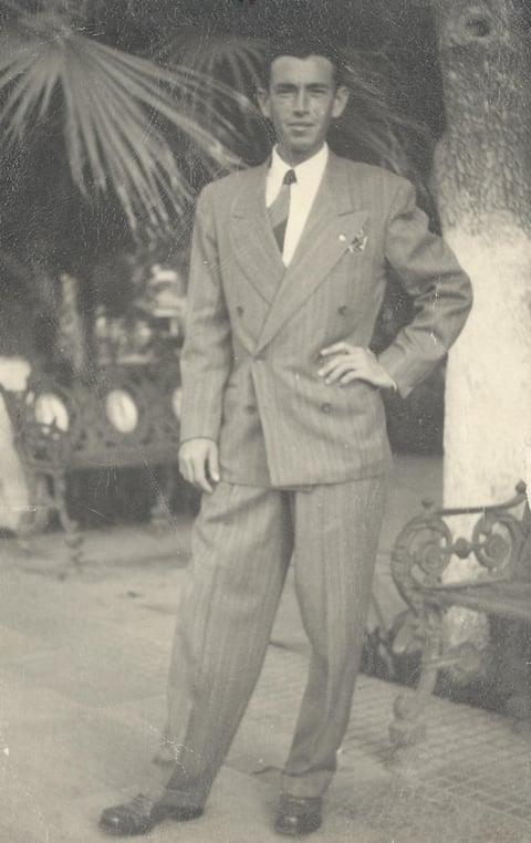 ARTURO Reed Galindo (f) en una fotografía de hace varias décadas.