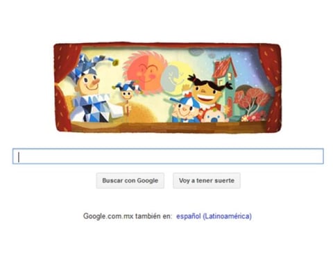 30 de abril. El buscador de Internet Google celebró el Día del Niño con un “doodle” que presenta un escenario, en el cual, se ve a un arlequín con unos de niños, y tiene como testigo a un sol y una luna sonriendo.