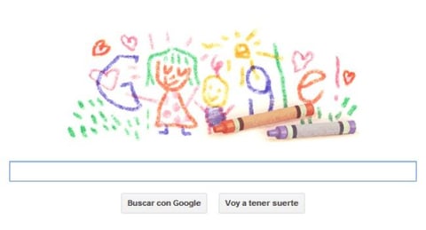 10 de mayo. Con un singular doodle en el que se muestra un dibujo de una madre y su hijo rodeados de corazones, elaborado con crayones y aparentando haber sido realizado por un niño, el buscador Google celebró el diez de mayo a las madres.