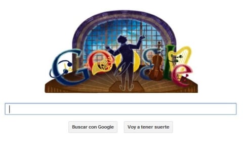 29 de junio. Con un colorido y detallado doodle, el buscador Google rindió homenaje al músico mexicano José Pablo Moncayo, ya que ese día se celebra el centenario de su natalicio.