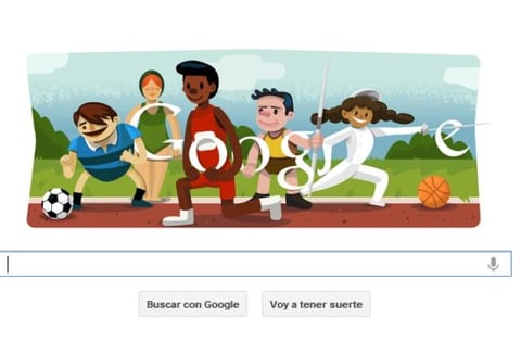 27 de julio. El buscador de Internet Google celebró con su doodle la Ceremonia de Inauguración de los Juegos Olímpicos de Londres, con imágenes de deportistas de diferentes nacionalidades y actividades deportivas.