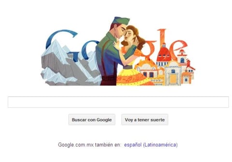 21 de agosto. Google mostró un doodle en honor del natalicio de la compositora Consuelito Velásquez, autora de la popular canción Bésame Mucho.