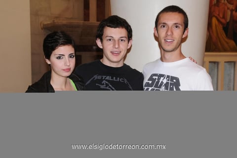 23112012 CLEO  RamÃ­rez, Rodrigo Zertuche y Alejandro Medina.