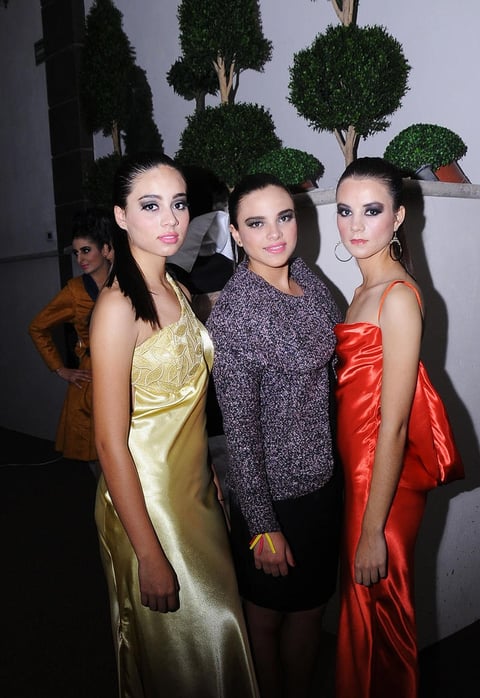 09122012 EN PASARELA.  Bárbara Jaramillo, Karla Uribe y Alexandra Garcí­a Márquez.