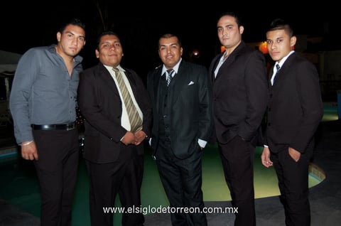 16122012 ARTURO,  Óscar, Alonso Pérez, Daniel y Bryan.