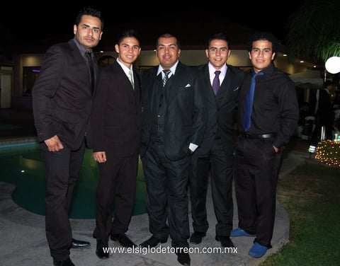 16122012 ABAT  Nava, Jovanny Dávila, Alonso Pérez, Miguel Muñoz y Carlos Torres.
