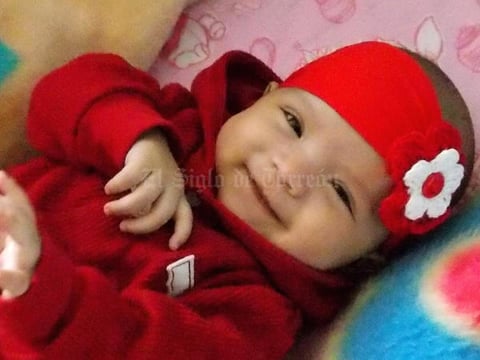 Ivanna De La Rosa Zapata a los 3 meses