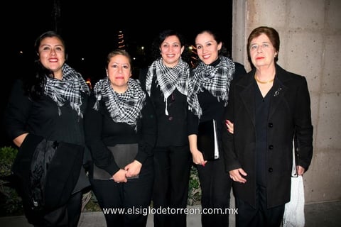 23122012 CONCIERTO NAVIDEÑO.  Lili Meraz, Ofelia Ãvila, Mary Paz Hernández, Dany Meraz y Ludy Galván.