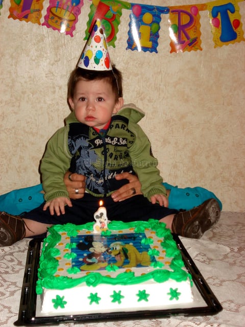 Santiago en su 1er Cumpleaños.