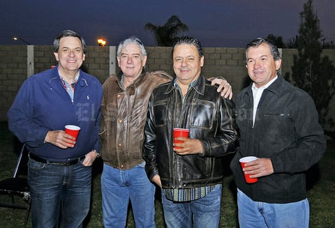 Lalo Arias, Manolo Fernández, Pedro Borrego y Fernando Cueto.
