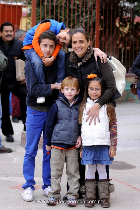 03012013 DIEGO  y Leo Anaya, Mayte Aguirre de Anaya, Diego Murra y MarÃ­a Teresa Anaya.