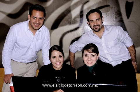 04012013 RODRIGO  Barbosa, Anabel Aguilera, Estrella Almaraz y Javier MartÃ­nez.