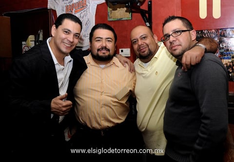 07012013 MONY  Monroy, Kioss, Gus Cobos y Luis Cisneros.