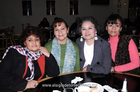 09012013 CLAUDIA ELENA , Ruth Carranza, Laura Amador y Chiquis Zavala.