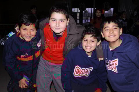 Nicolás, Rady, Ale y Rubén.