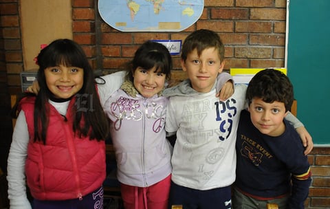 Sofía, Frida, Pablo y Rafa.