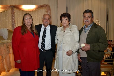 15012013 EN RECEPCIÃ“N NUPCIAL.  Rosario, JesÃºs, Victoria y AgustÃ­n.
