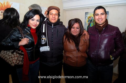 ALEXA  Castañeda, Christian Landaverde, Laura Márquez y Francisco Tonche.