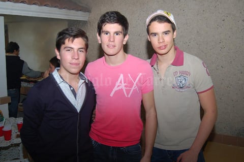 Guillermo, Paco y José.