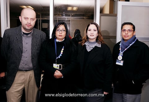Francisco Díaz, Fátima González, Silvia Cano y Roland Velasco.
